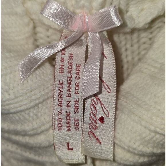 Derek Heart 100% Acrylic Ivory Hooded Long Length Cardigan - Picture 3 of 3